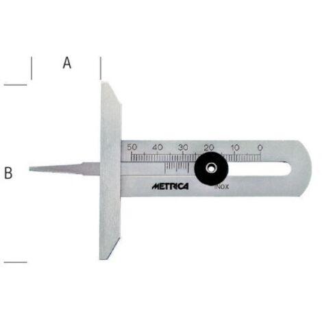 Metrica 10821 – Jauge de profondeur pneus 25-90 mm en acier inox