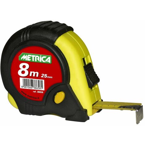 Metrica 38658 FLESSOMETRO 3 TASTI 8 X 25 MM