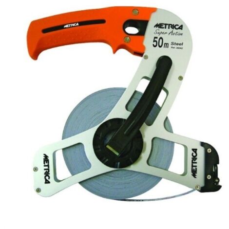 Metrica 39242V – Ruban de mesure Super Action Steel 50 m ergonomique