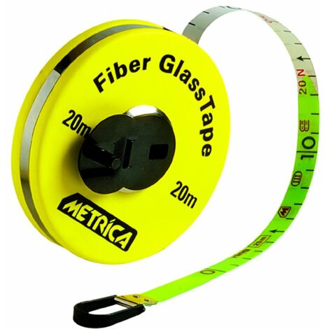 Metrica 40143 - Metro avvolgibile, 20 metri, colore: Giallo