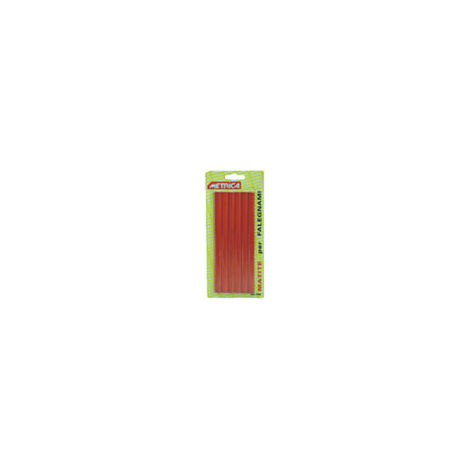 Metrica 51040 - Set di matite per falegname, 18 cm, 6 pezzi, colore: Rosso
