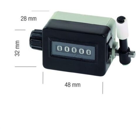 Metrica 65057 – Compteur mécanique 5 chiffres 99999 levier latéral