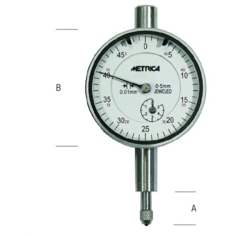 METRICA - Comparateur de précision à cadran 3Mm