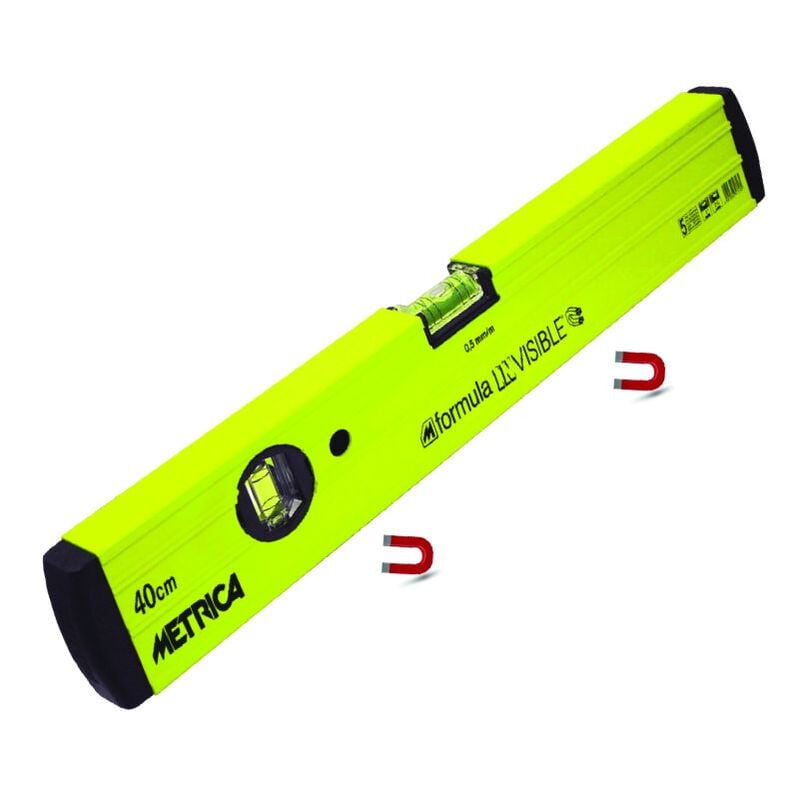 Metrica - Niveau formula invisible 2 fioles 120cm 32842