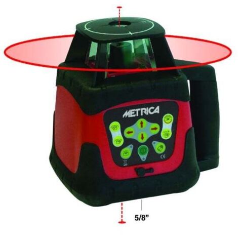 METRICA - Niveau automatique laser avec faisceau tournant visible rouge