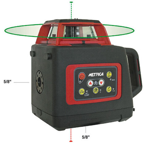 METRICA - Niveau automatique laser avec rayon laser rotatif visible vert - SL-GREEN