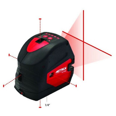 Metrica - Niveau laser CR + 5 points rouge portée 15/20 m - 61360