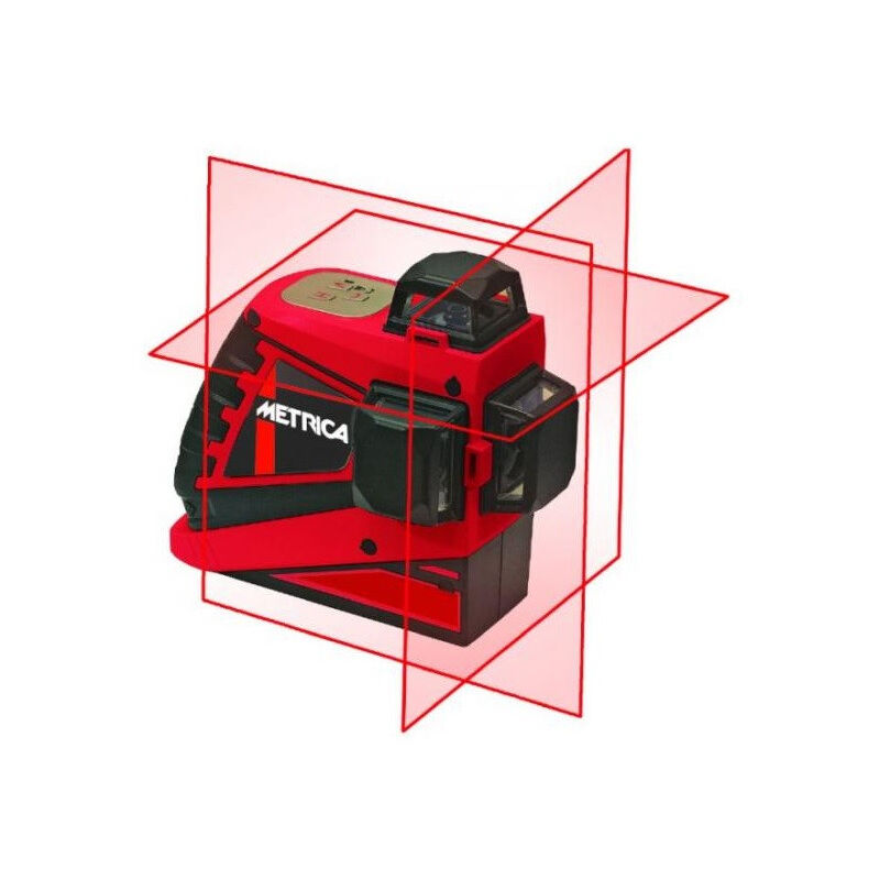 

Metrica - Nivel láser rojo 3D de alta potencia con 30 m de alcance - PRO