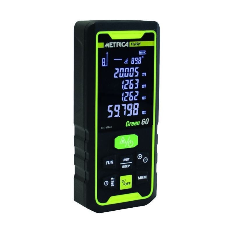 Télémètre Laser flash Green 60 m - Metrica