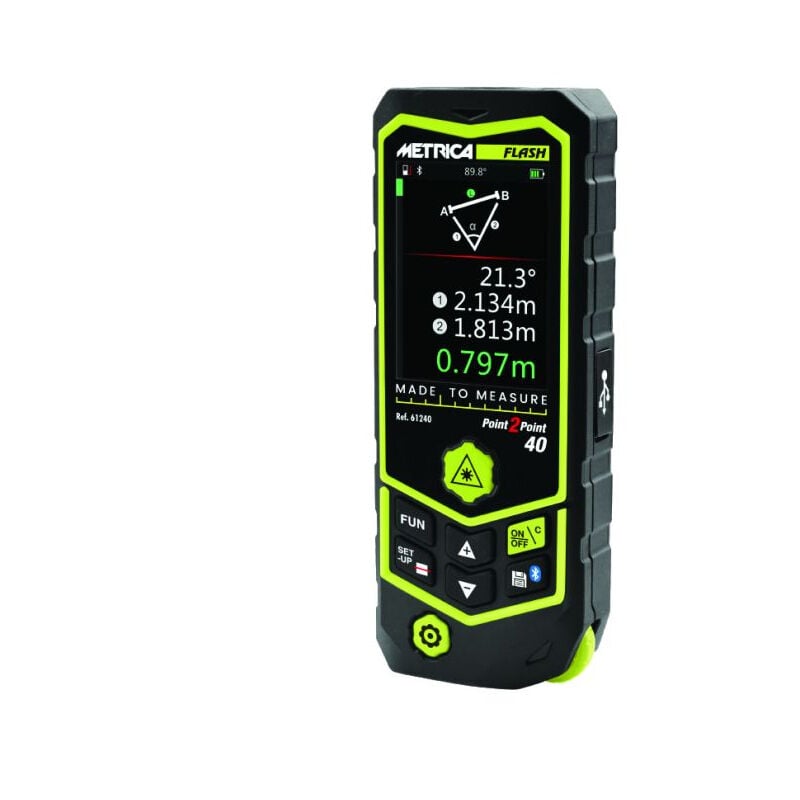 Metrica - Télémètre laser Flash point 2 point 60 60m - 61260