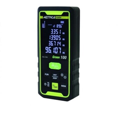 METRICA Télémètre Laser FLASH Green 60 M