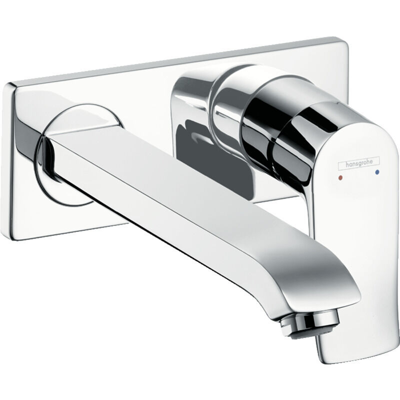 Metris Single lever basin mixer for concealed installation with long spout 22.5 cm, Chrome (31086000) - Hansgrohe