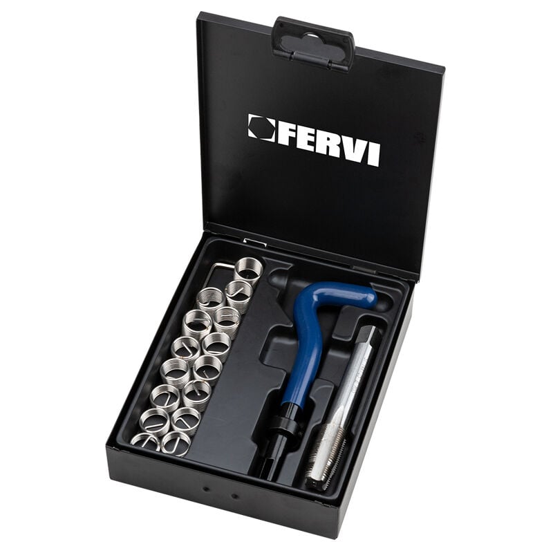 Image of Fervi - Metrisches F-Spulen-Zundkerzengewinde-Reparaturset M10x125 e011/m100x125c