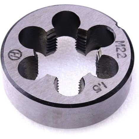 Metrisches Schneideisen, M22 x 1,5 mm metrisches gerades Handgewindeschneideisen, 1 Stück