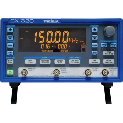 Metrix GX 320 Generatore di funzioni 0.001 Hz - 20 MHz Triangolare, Quadra, Sinuosidale