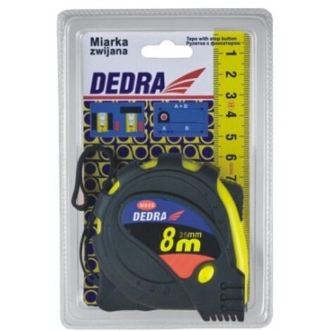 Metro a nastro DEDRA 8 m - Autolock, MID II