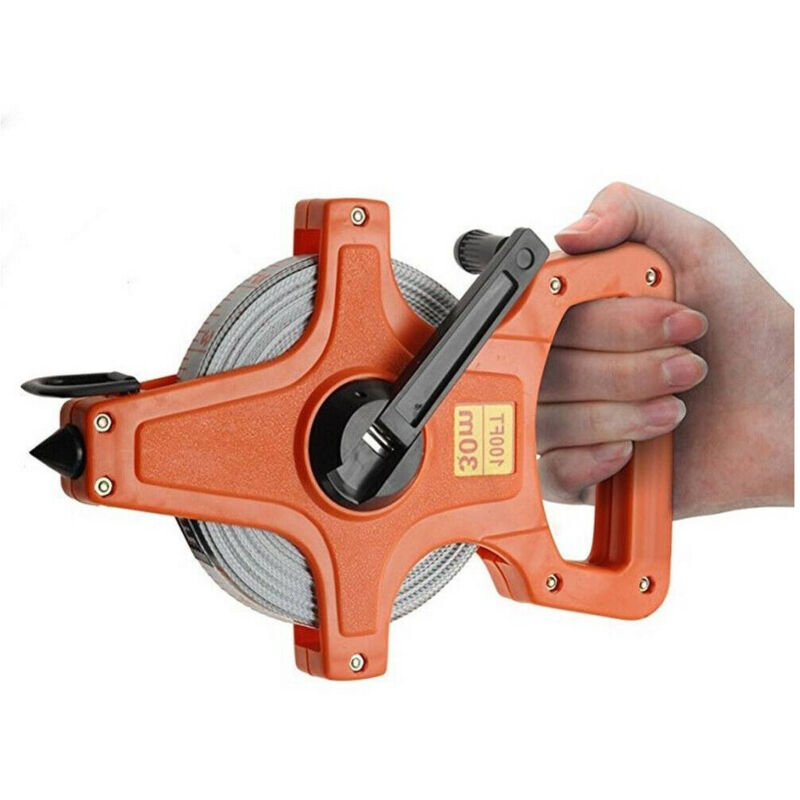 Trade Shop Traesio - Metro a Nastro Flessometro Bindella In Fibra Di Vetro Rullo 30mt Riavvolgibile -