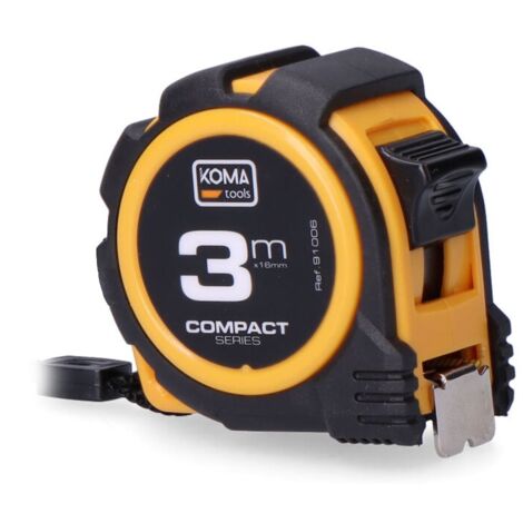 Metro a nastro KomaTools 3 m x 16 mm ABS compatto