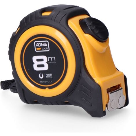 Metro a nastro KomaTools 8 m x 25 mm Magnete in ABS