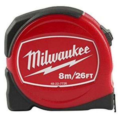 metro a nastro milwaukee s8 26/25 ABS rinforzato base piatta