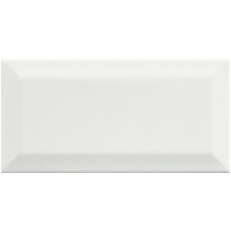 Metro Bevelled White 10x20 Ceramic Tile