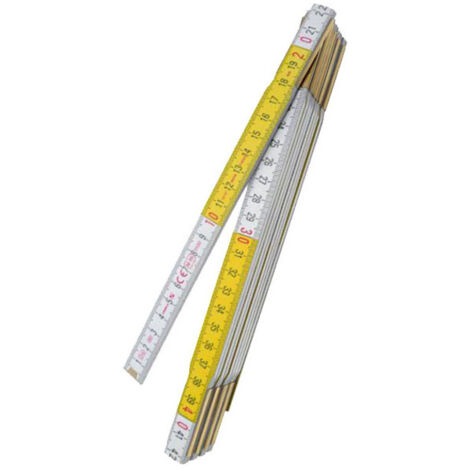 Metro Doppio Bianco/Giallo 617/Bg Stabila