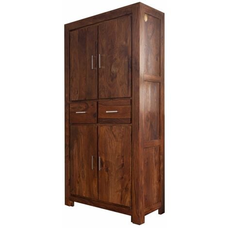 METRO LIFE 121 Armadio in legno di sheesham - laccato / life honey 90x40x180