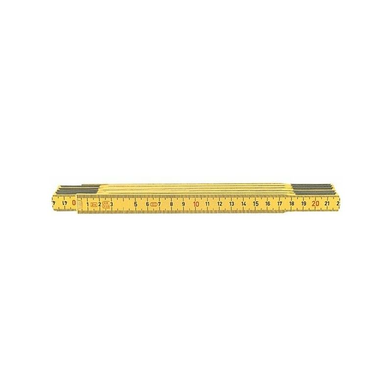 Image of Stabila - Metro pieghevole in legno giallo, Lunghezza: 2 m