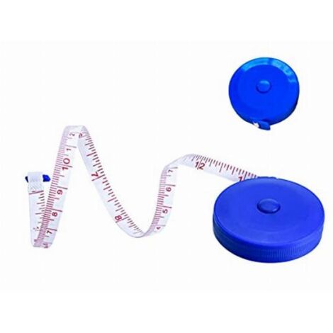 Metro Sarta 150cm Nastro Morbido 7mm Per Misurare il Corpo Girovita Fianchi Torace Braccia