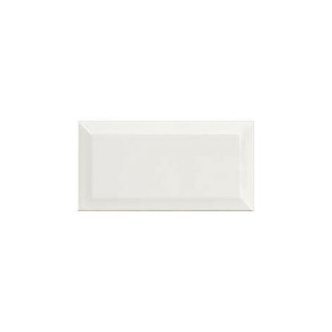 METRO WHITE - Faience 7,5x15 cm metro Parisien blanc Mate - Blanc