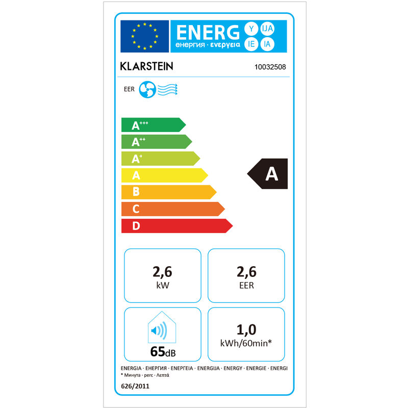 

Klarstein - Metrobreeze 9 Madrid Enfriador de aire portátil 9000 BTU/h 1000 W Gris oscuro