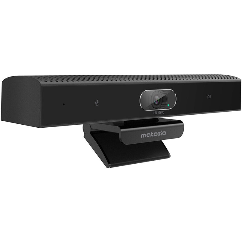 

491780 - Webcam Full HD 1080p, 3 en 1 (cámara, micrófono, Barra de Sonido), Audio DSP (cancelación de Ruido), para Streaming, conferencias,