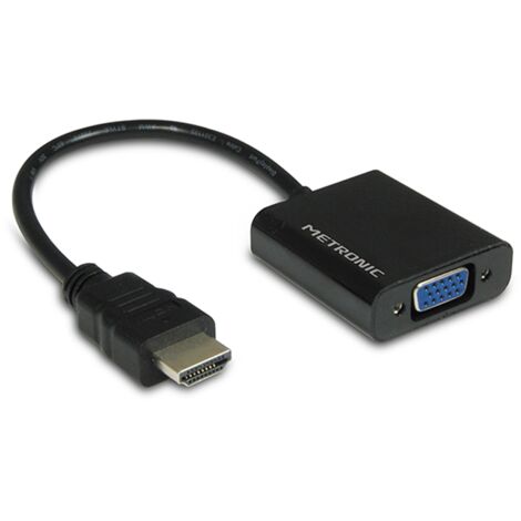 METRONIC CONVERTITORE CAVO DA HDMI A VGA VIDEO E JACK 3,5 AUDIO METRONIC ALTA QUALITA'