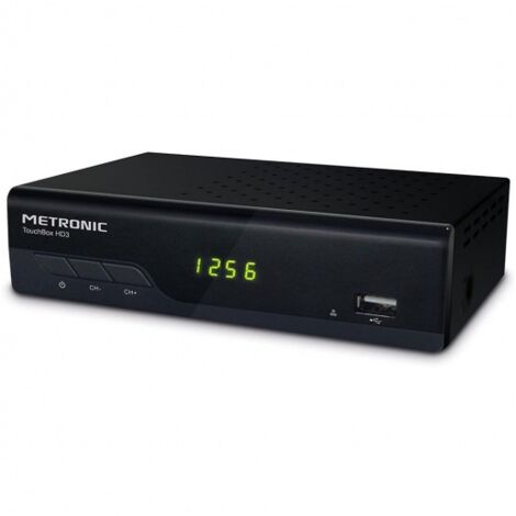 Metronic – Décodeur satellite HD3 Free-to-air – 4000 chaînes gratuites – Enregistrement sur disque dur – HDMI et USB pour multimédia