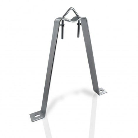 Support Murale L Pour Parabole Antenne 15x15 Cm - Déport 15cm Mât 42mm Acier Galvanisé - 8