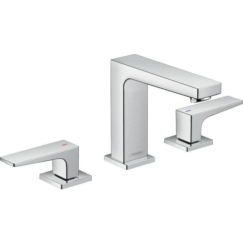 Hansgrohe - Mitigeur lavabo 3 trous Metropol 110, béquilles, vidage
