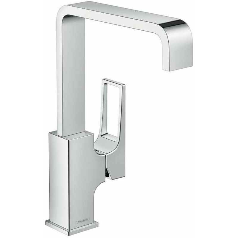 Hansgrohe - Metropol - Miscelatore monocomando 230 per lavabo, con sistema di scarico Push-Open, cromato 74511000