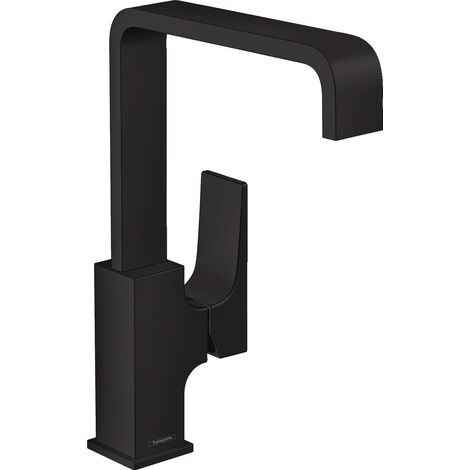 Metropol Miscelatore monocomando per lavabo 230 maniglie, scarico Push-Open, nero opaco (32511670)