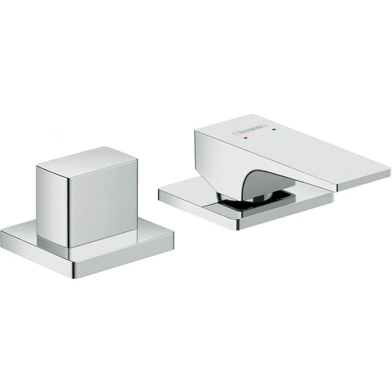 Metropol Rubinetteria 2 fori monocomando bordo vasca con maniglia a leva, cromo, 32548000 - Hansgrohe