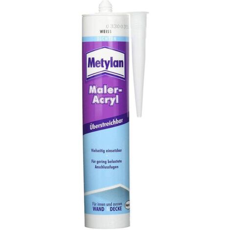 Metylan Maler-Acryl Wand und Decke weiß 300 ml Acrylat überstreichbar