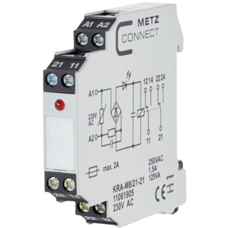 Metz conn. koppelbaustein 2W KRA-M8/21-21 230AC Metz Connect 11061905