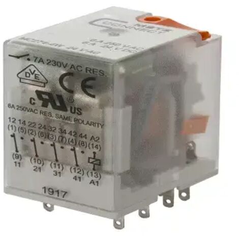 Metz Connect 110017101407 Steckrelais 24 V/AC 7 A 4 Wechsler 1 St.