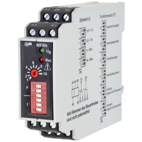 Metz Connect 110310412230 MFRk-E12 Relè temporizzato Multifunzionale 230 V/AC 1 pz. 2 scambi