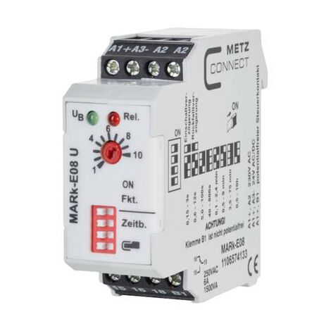 METZ CONNECT 1106574133 MARK-E08 RELAIS TEMPORISÉ MULTIFONCTION 230 V/AC 1 PC(S) 1 INVERSEUR (RT)