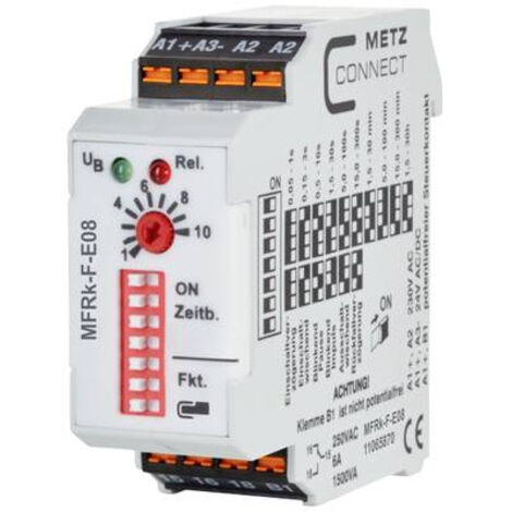 METZ CONNECT 11065870 MFRK-F-E08 RELAIS TEMPORISÉ MULTIFONCTION 230 V/AC 1 PC(S) 1 INVERSEUR (RT)