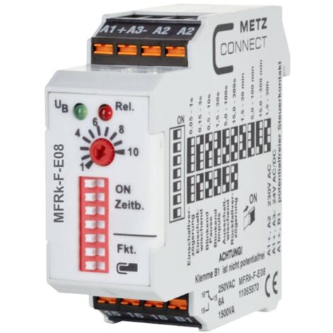 Metz Connect 11065870 MFRk-F-E08 Relè temporizzato Multifunzionale 230 V/AC 1 pz. 1 scambio