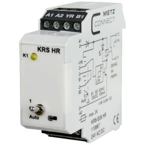 metz-connect 110667 relais gris 24 V compact fiable
