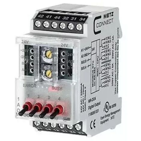 Metz connect 1108361321 Modulo I/O Sistema bus MODULO MODBUS, 4 O/P DIGITALI, Binario DIN