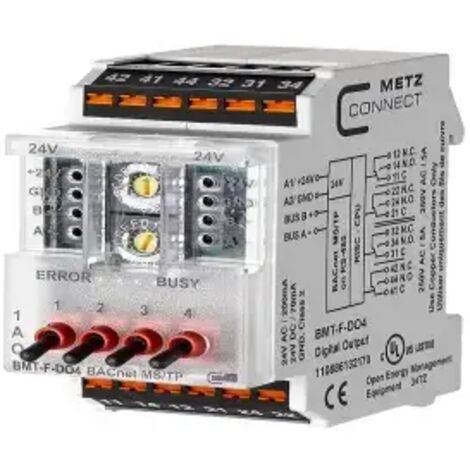 Metz Connect 110886132170   24 V/AC, 24 V/DC 200 mA  Anzahl Ausgänge:4 x  Inhalt 1 St.