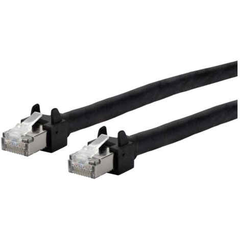 Metz Connect 13084F5000-E RJ45 Câble réseau, câble patch CAT 5e S/UTP 5 m noir 1 pc(s) C009402